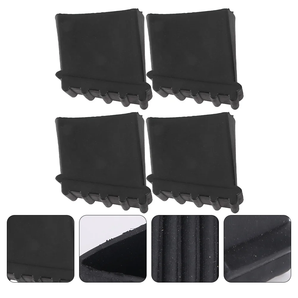 4 Pcs Furniture Feet Cover Folding Bracket Rubber Ladder Feet Covers Ladder Leg Covers Folding Legs Table