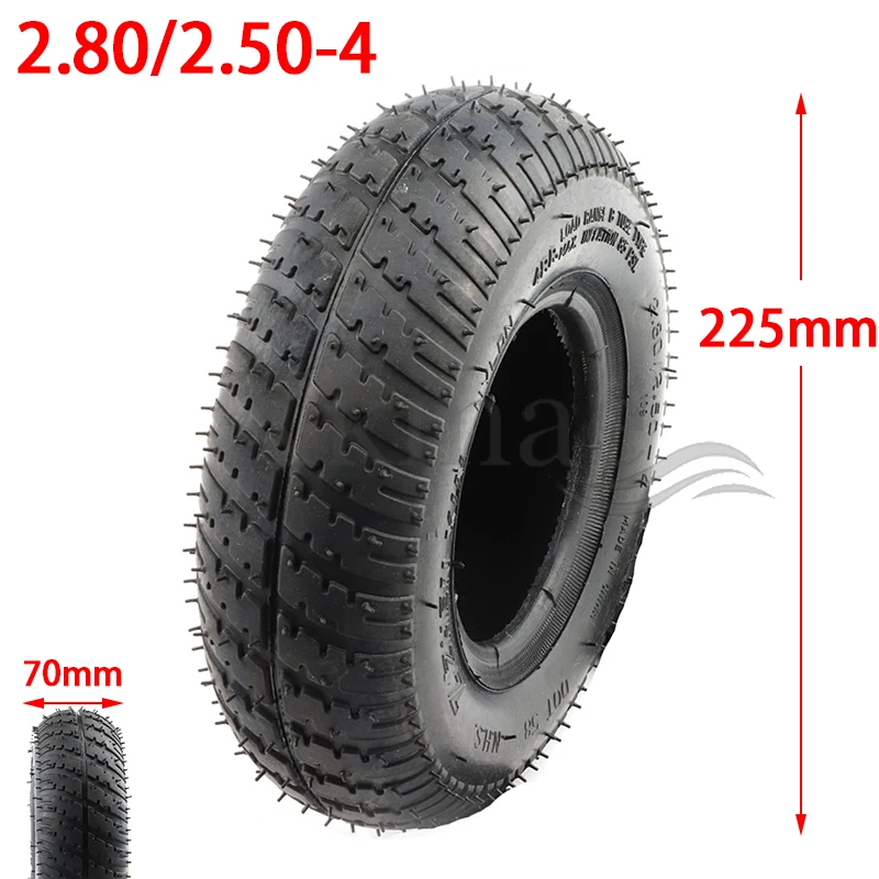 

2.80/2.50-4Tire with Inner Tube 2.80/2.50-4 fits Gas / Electric Scooter ATV Elderly Mobility Scooter Motorcycles bikecle