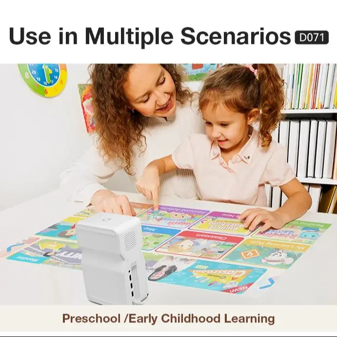 Умный портативный проектор 4K D071 с сенсорной панелью макс. 100 дюйма