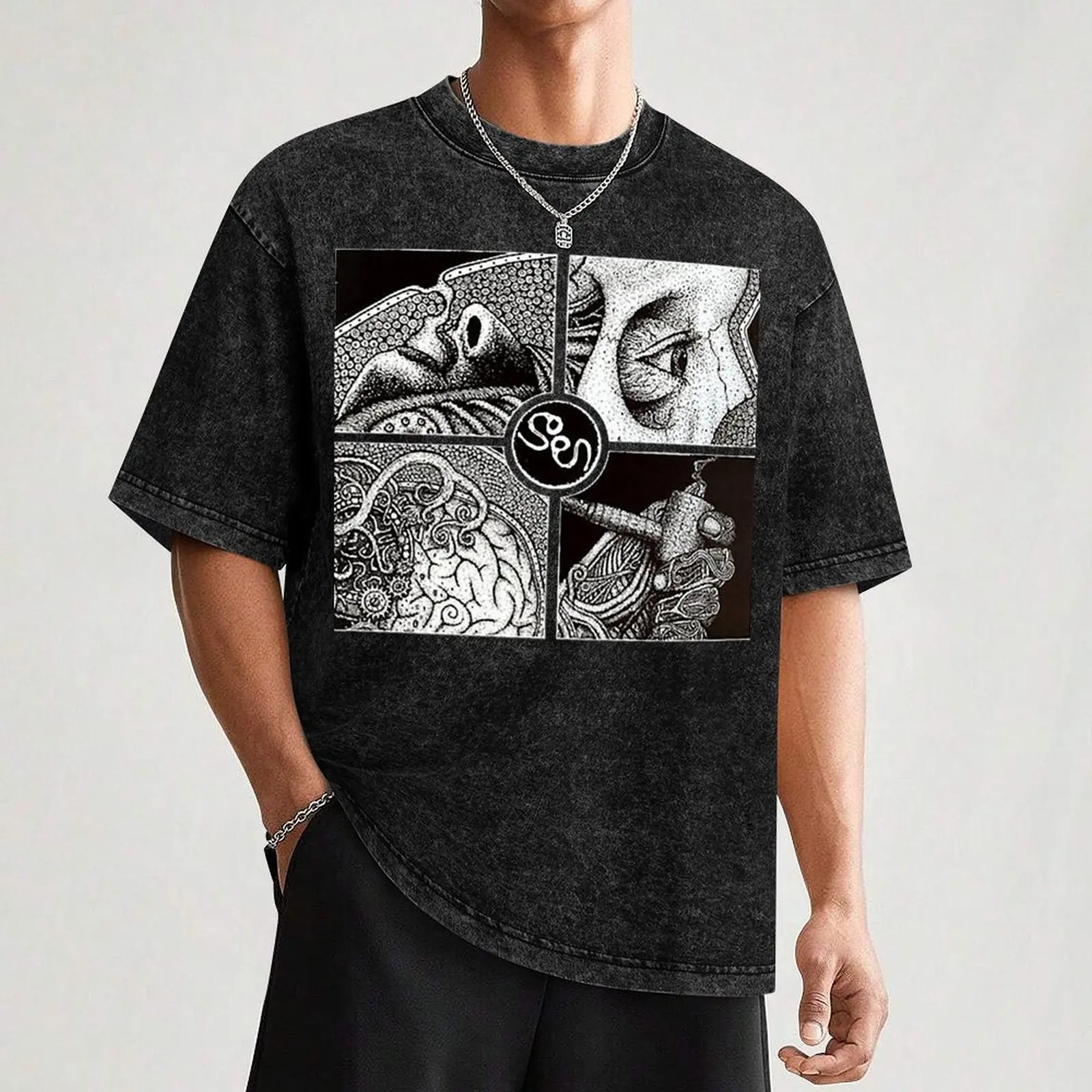 Футболка SOEN Band мужская с графическим принтом рубашка рисунком одежда в эстетике