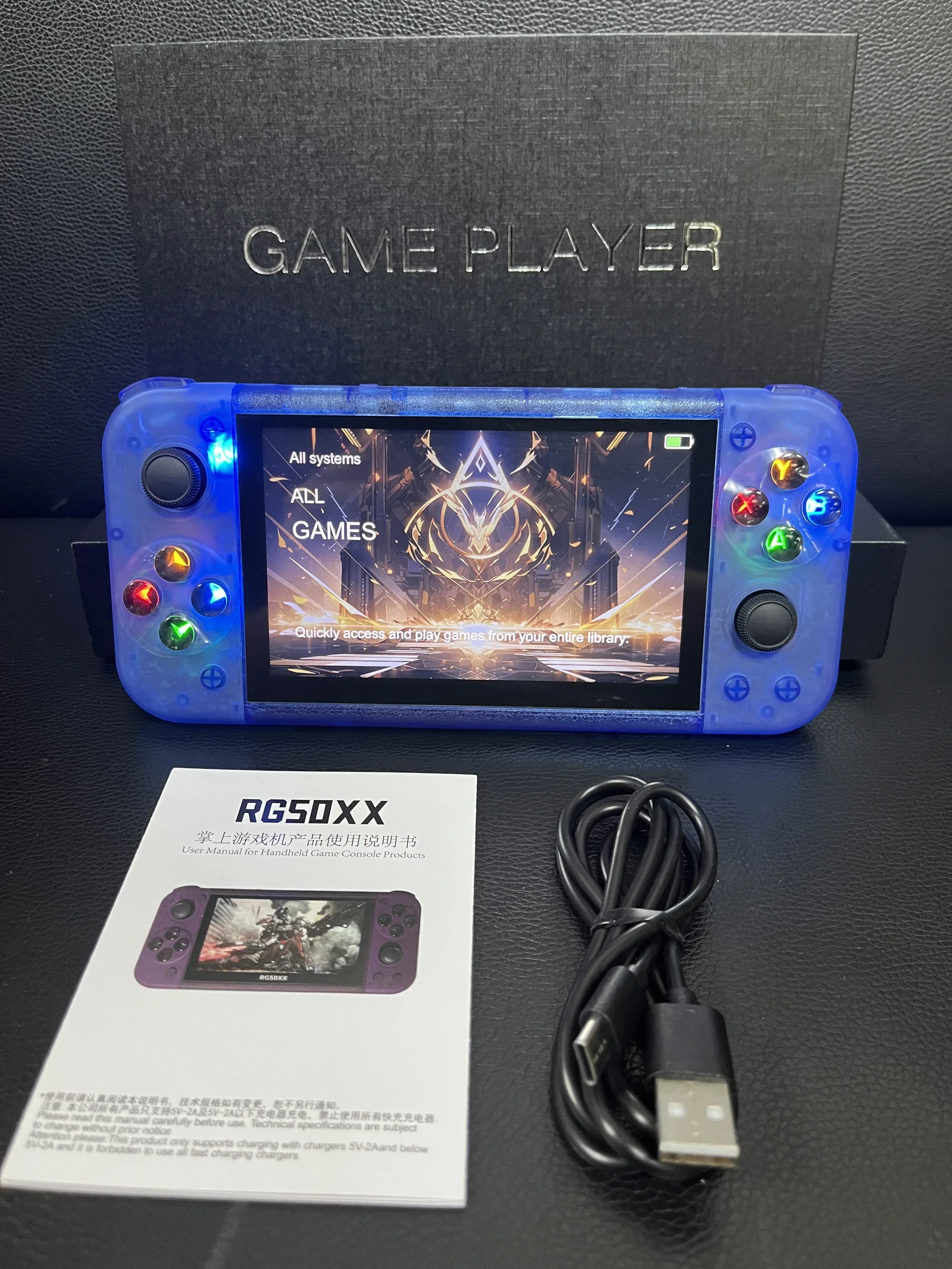 Портативная игровая консоль в стиле ретро 5-дюймовый дисплей 128G 20000 + видеоигры LINUX