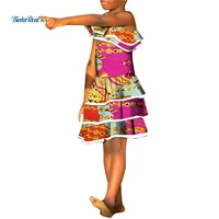 new fashion girls dresses bazin riche african print ankara dresses for lovely children african children clothing wyt670