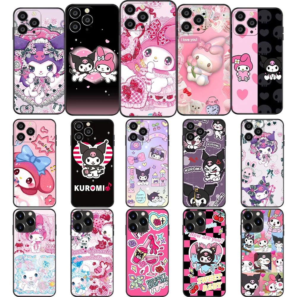UK-72 My melody and Kuromi Soft чехол для VIVO Y3 Y3S Y15 Y17 Y19 Y5S Y20 Y81I V15 V20 V20i SE Y70 Y11 Y12 Pro