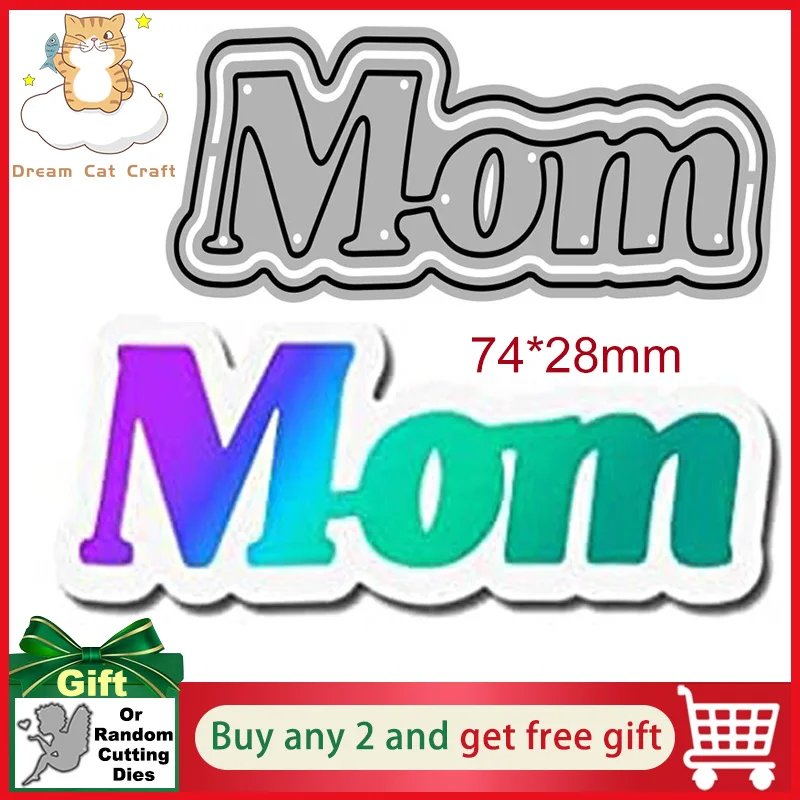 

Dad Words Dies Mather's day Metal Cutting Dies Stencils for DIY Scrapbooking Decorative Embossing Handcraft Die Cutting Template