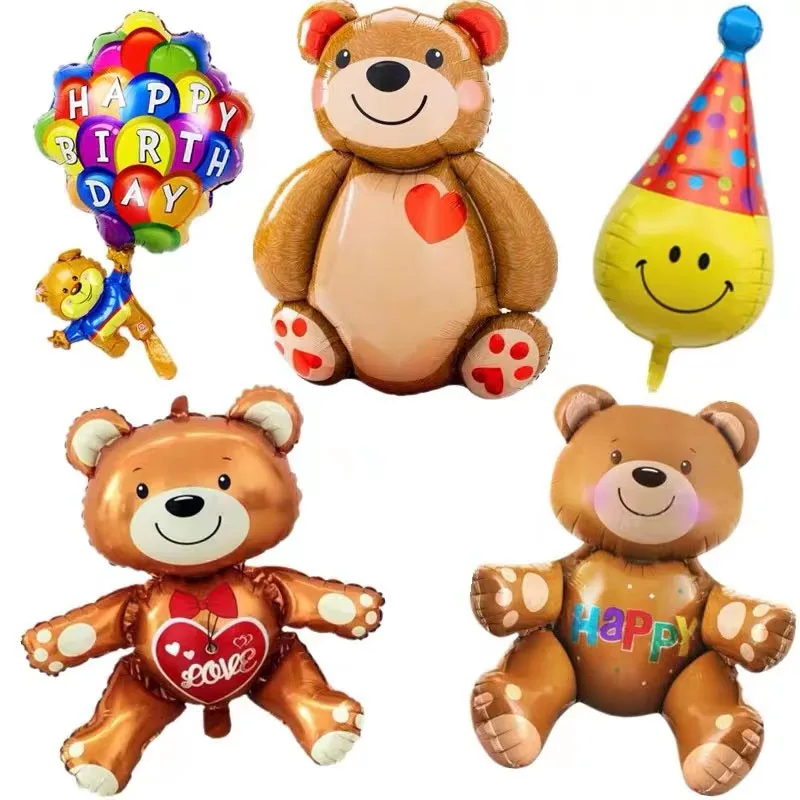 Фольгированные воздушные шары в виде любящего сердца медведя украшение для дня
