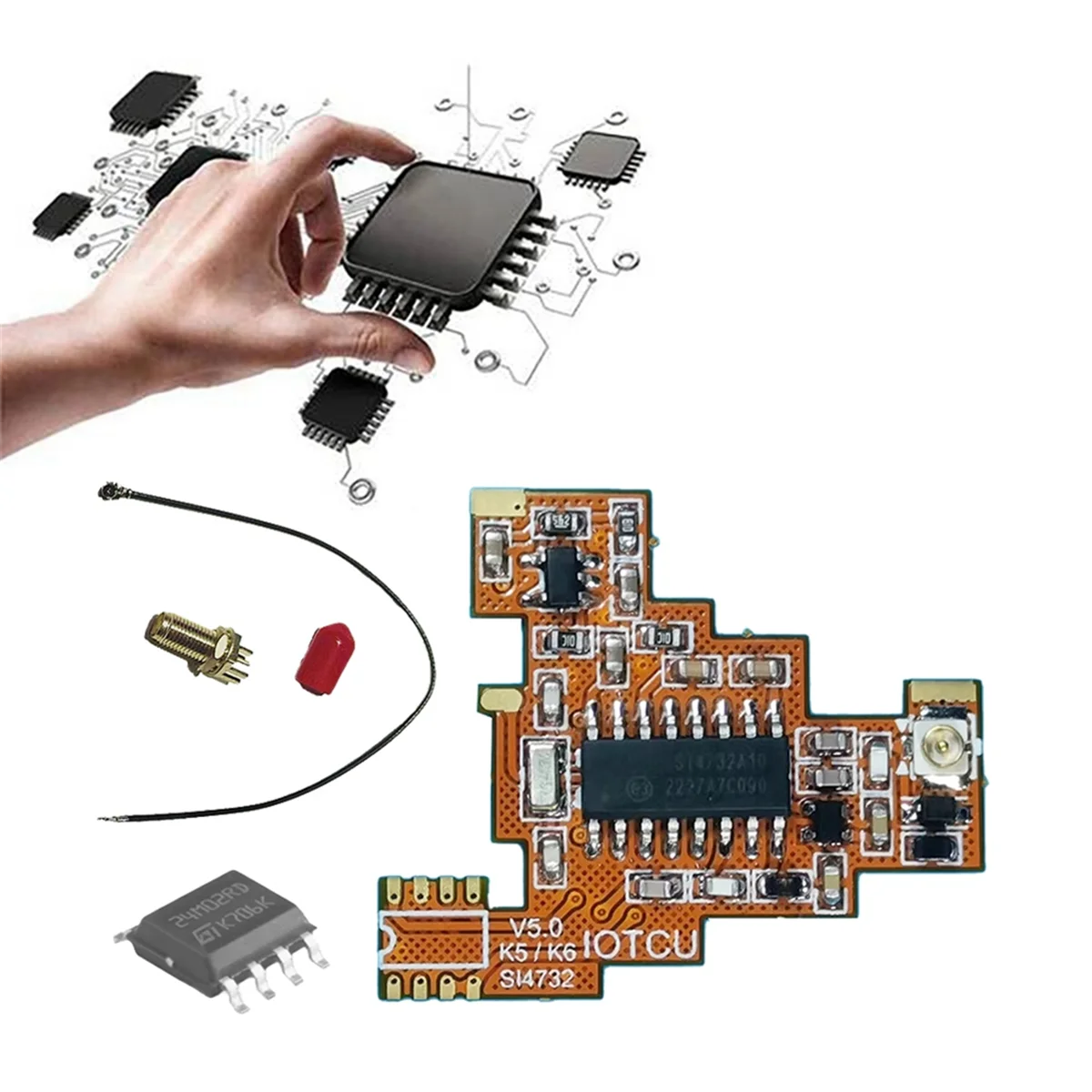 SI4732 V5.0 FPC модуль + чип 2 м для Quansheng UV K5 K6 HF коротковолновый полнодиапазонный