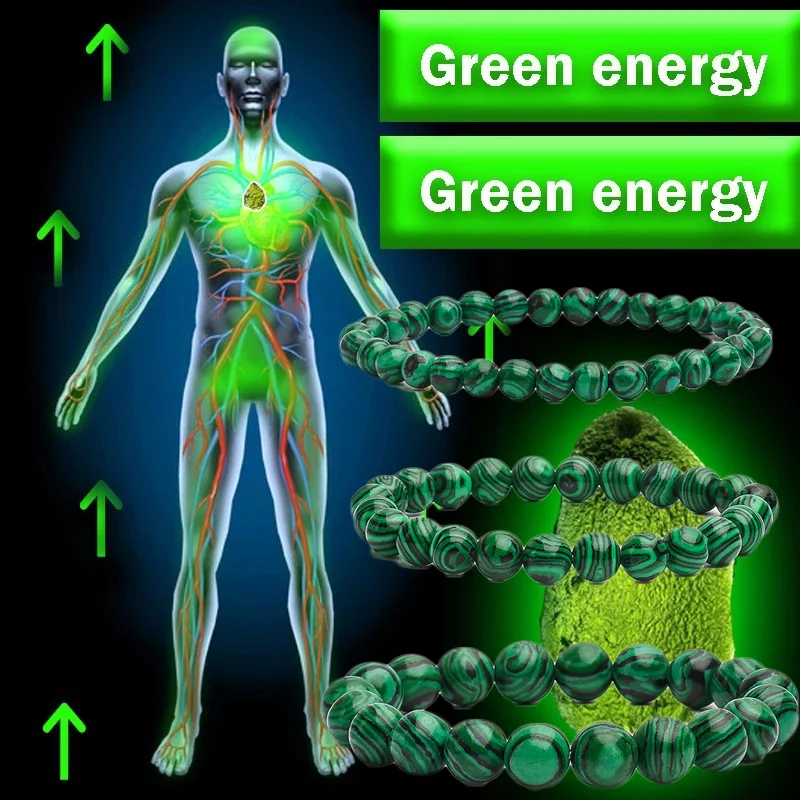 

Зелёные браслеты на удачу, ювелирные изделия, браслет-амулет на удачу для бизнеса, бусины из зеленого камня для диабетиков, браслет с тройно...