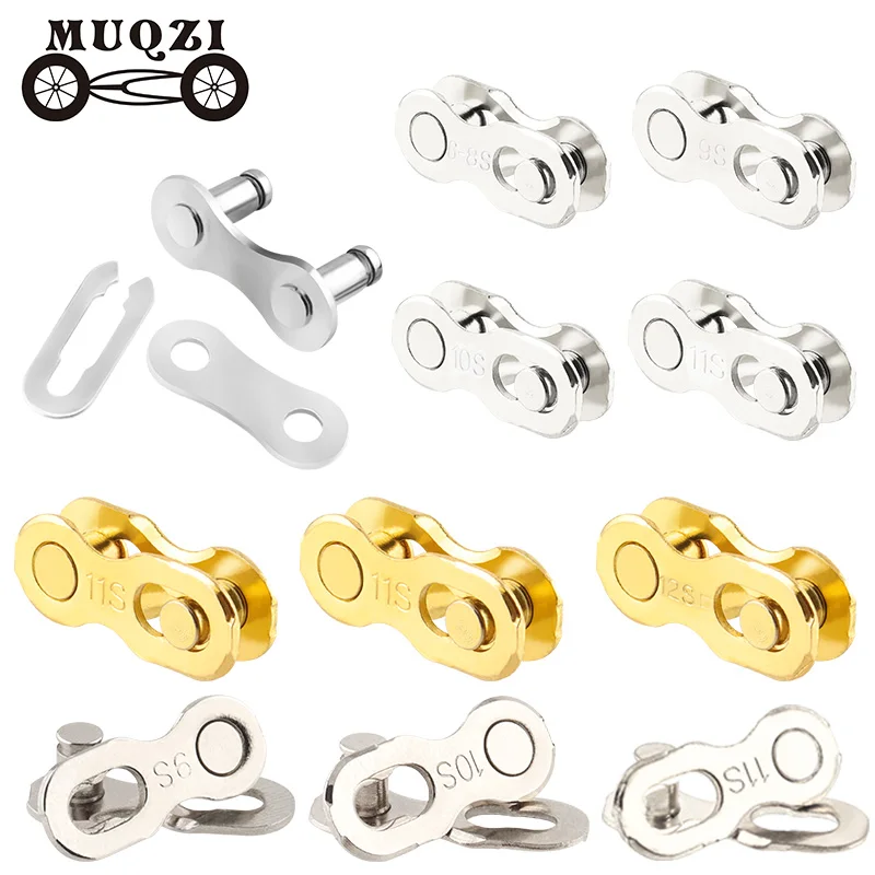 

MUQZI Chain Quick Link 1/6/7/8/9/10/11/12 Speed MTB Road Bicycle Chain Connector Lock Bike Missing Link Chain Joints