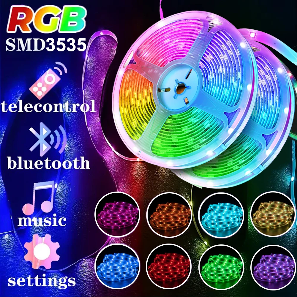 Светодиодная лента RGB с дистанционным управлением Bluetooth USB 1 м 2 3 5 10 15 20 30 для