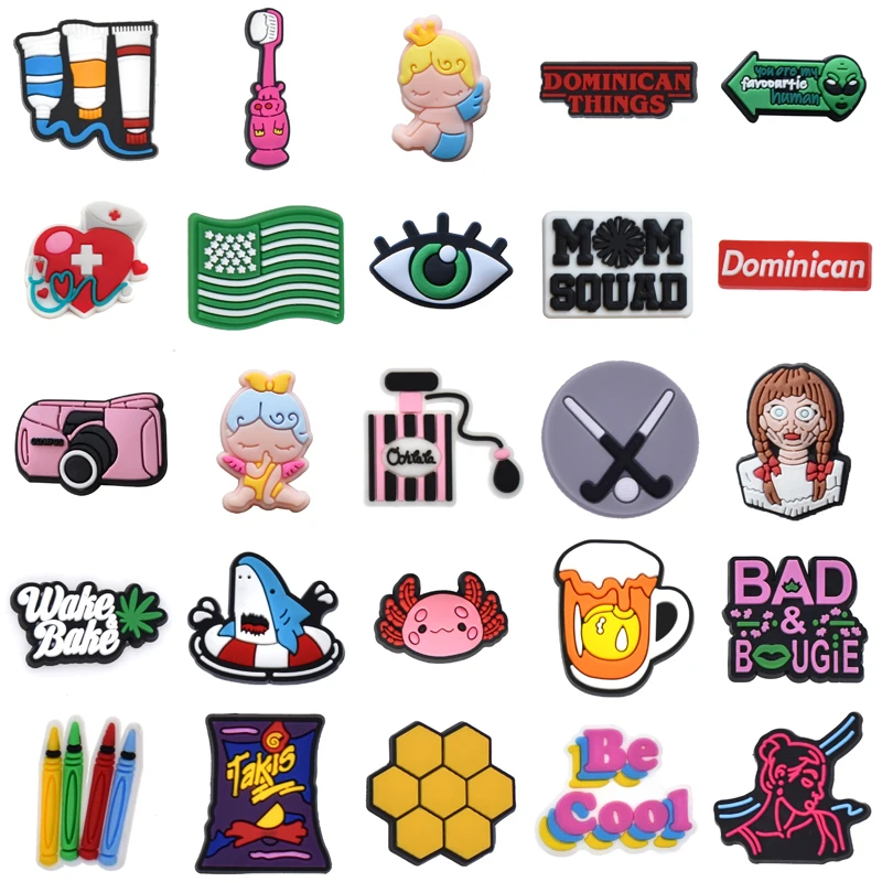 

Wholesale Bulk Set Jeans Shoes Accessories Para Pins Boy Shoe Charms Gifts Decorations for Croc Kids Packs Women Charm Girl Men