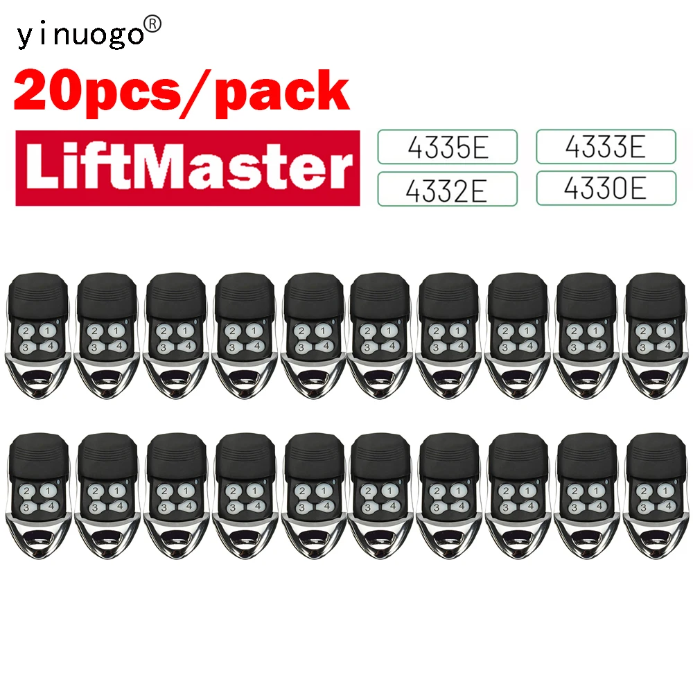

20 шт. пульт дистанционного управления LiftMaster 433,92 МГц для LiftMaster 4330E 4332E 4333E 4335E 4330EML 4335EML 4333EML устройство открывания гаражных ворот