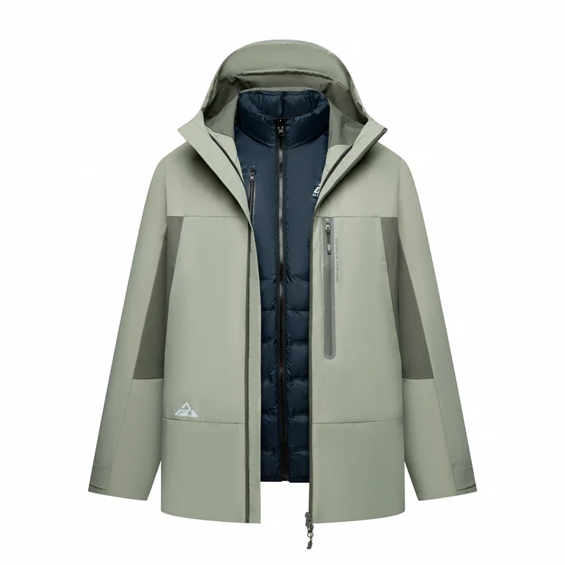 Дизайнерская одежда YEAE мужская и женская зимняя пуховая куртка 2024 ветрозащитная