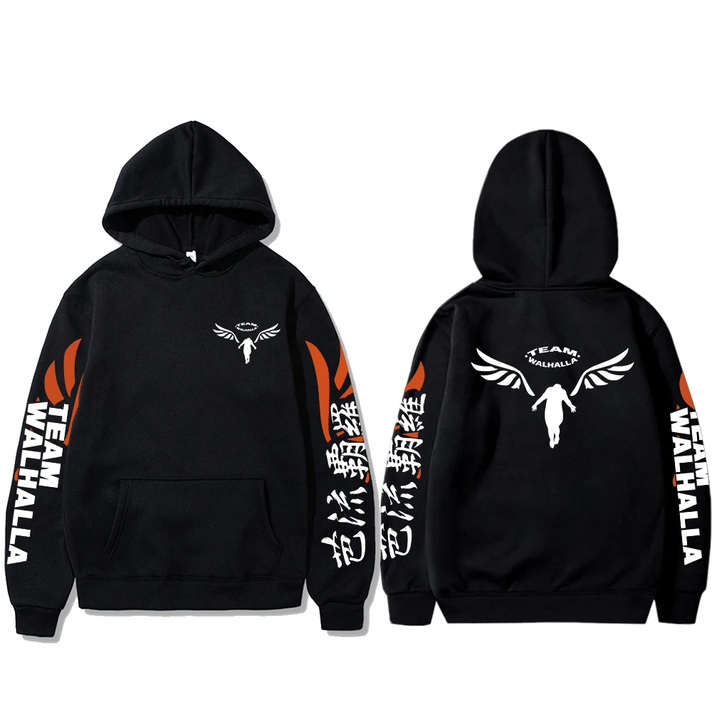 

Толстовка с рисунком аниме Токийский призрак, толстовка с капюшоном для косплея геймбара Вальгаллы для мужчин и женщин, Мужской пуловер, св...