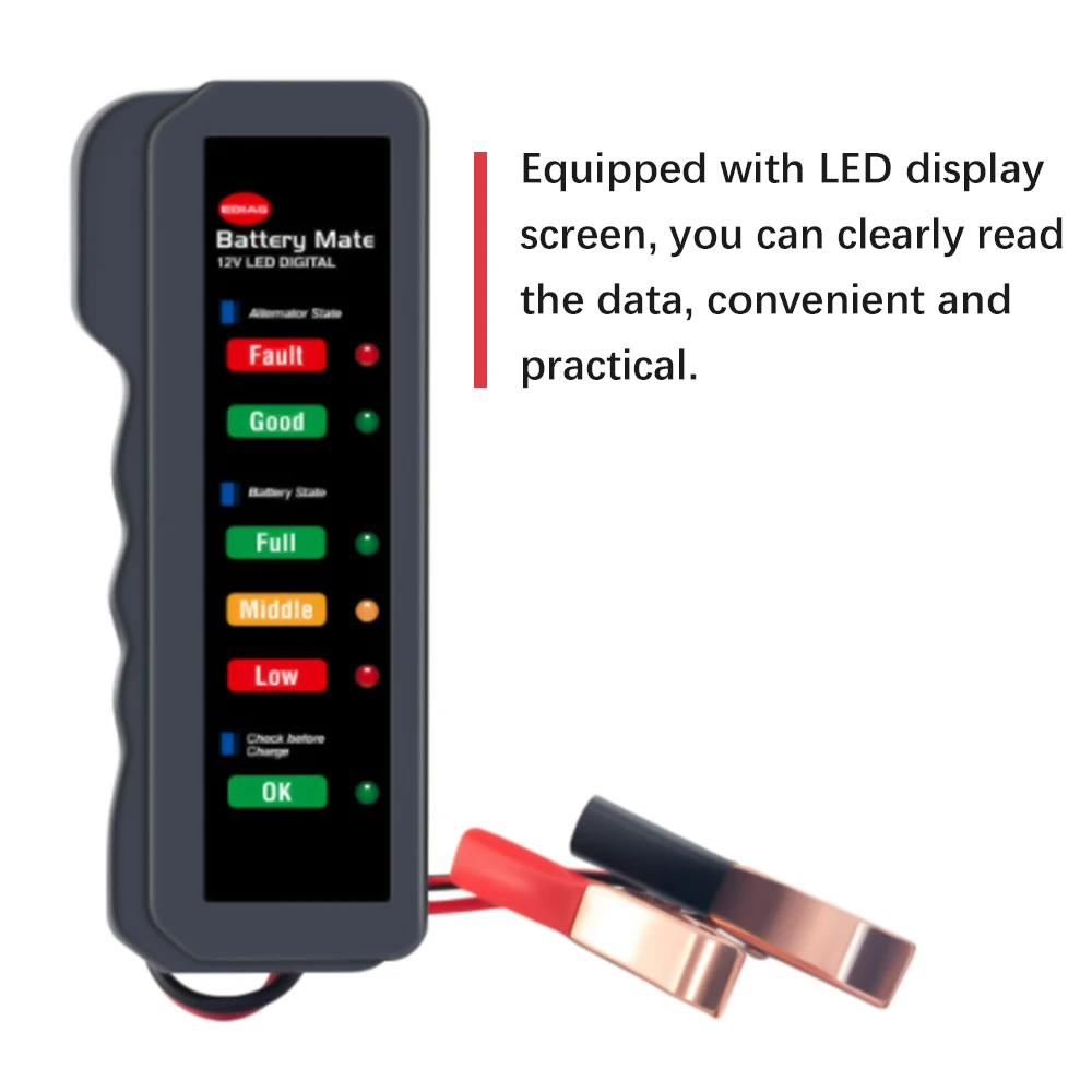 

12V Cell Tester Auto Accumulator Tester Auto Storage Cell Tester Battery Tester