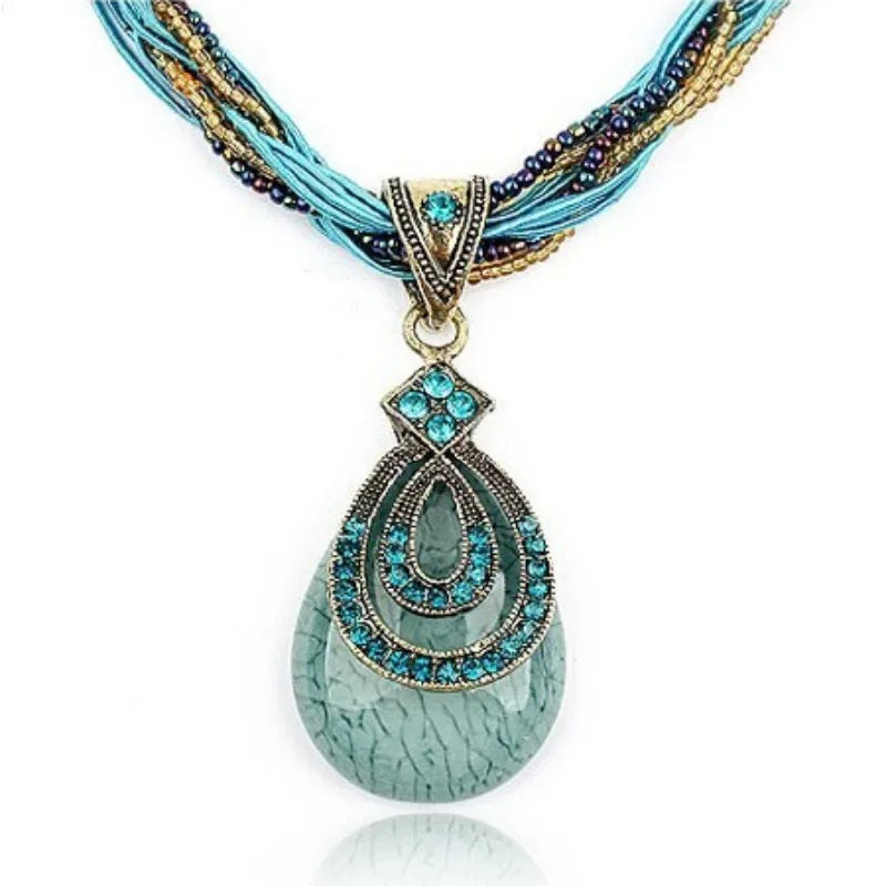 POPACC богемные этнические стильные ювелирные изделия винтажные драгоценные камни