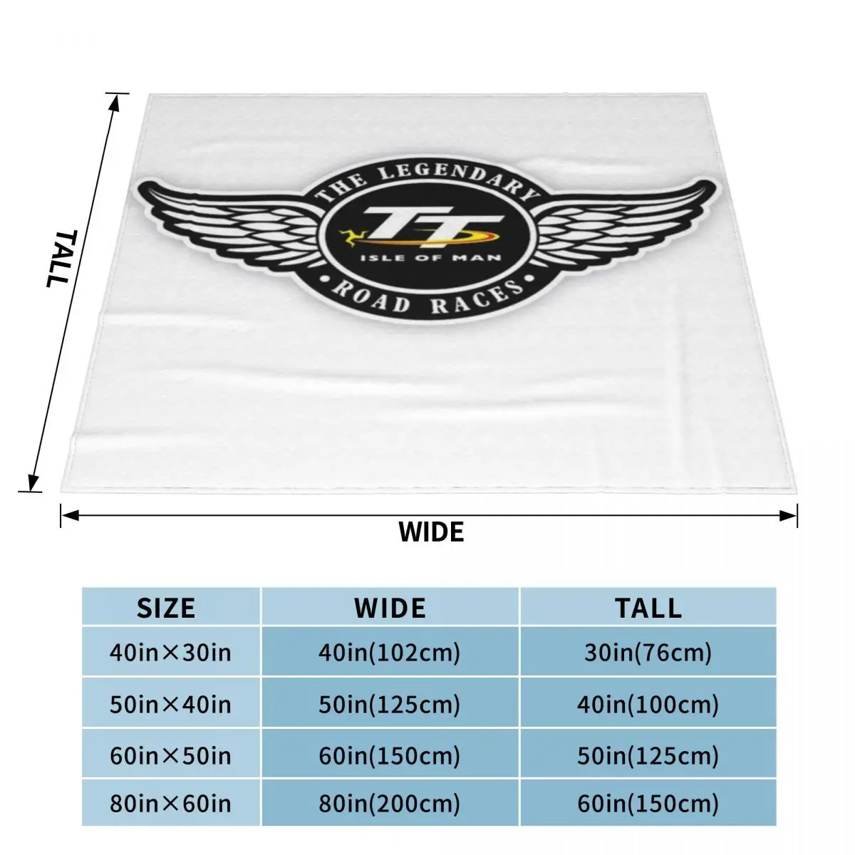 Одеяло и пледы с изображением острова Мэн 1152