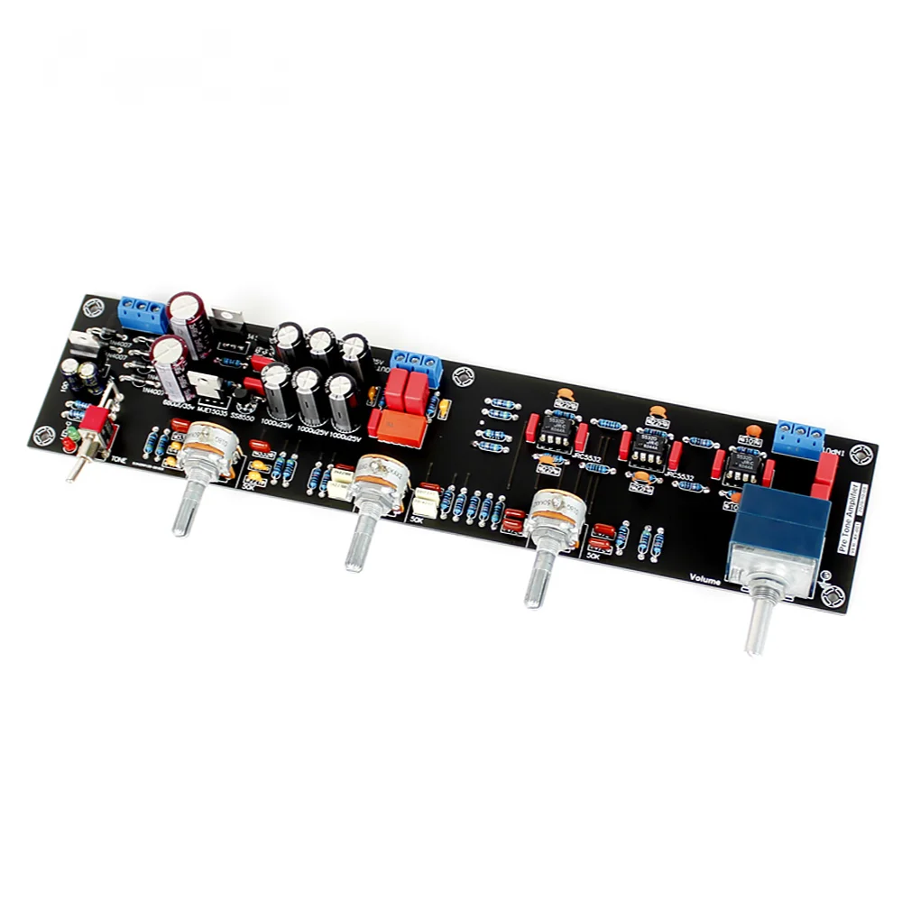 

AIYIMA JRC5532 Preamp Amplifier Audio Tone Preamplifier Board Preamplificador With Treble Bass Volume Adjustment Tone Control