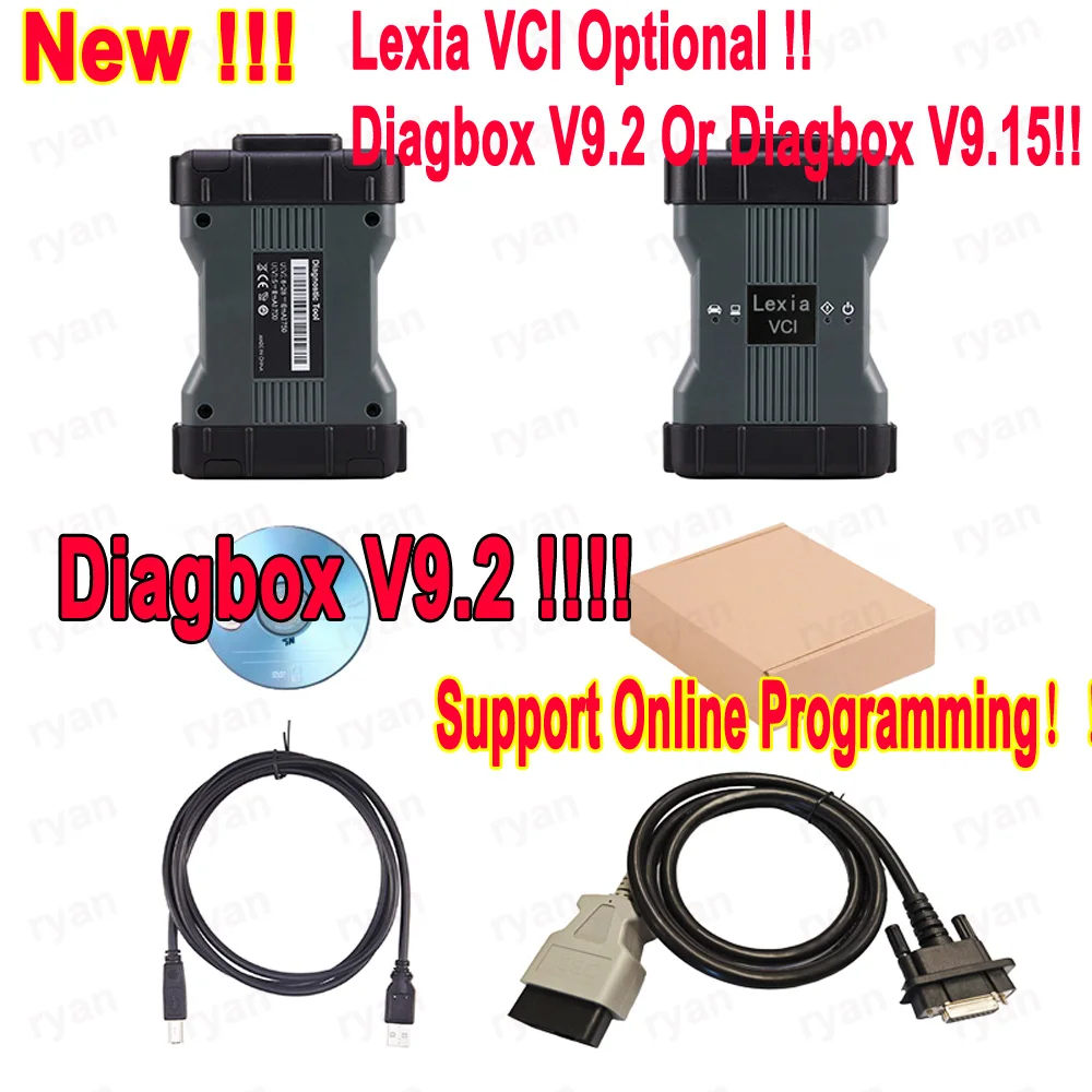 Для Peugeot Lexia VCI новый онлайн-программирование Diagbox V9.2 для Citroen lexia3 автоматический