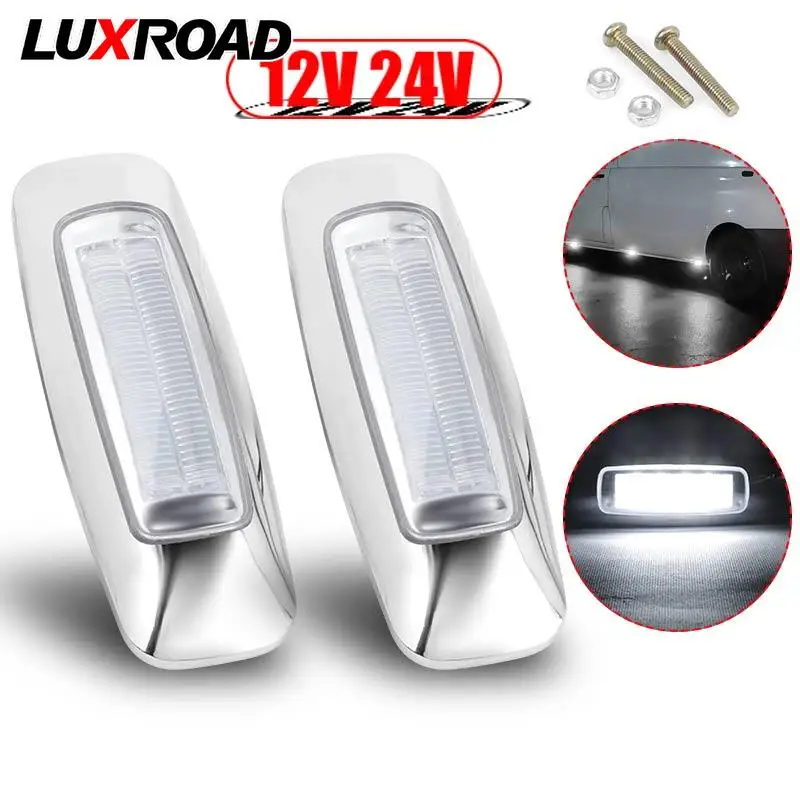 

8 светодиодный, боковой, габаритный фонарь, задний фонарь для грузовика, лодки, квадроцикла, грузовика, прицепа, сигнальная лампа поворота, 12 В, 24 В