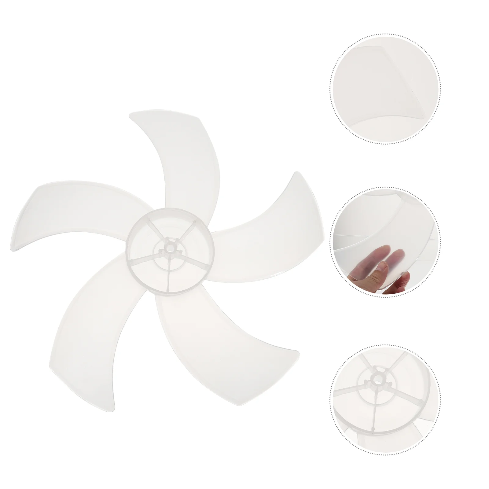 

2 Pcs Wind Fan Supply Blades Parts Substitution Table Creative Replacement Accessory Plastic Practical Home