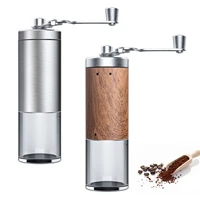 home portable manual coffee grinder hand coffee milk adjustable settings stainless steel hand crank tools for drip coffee