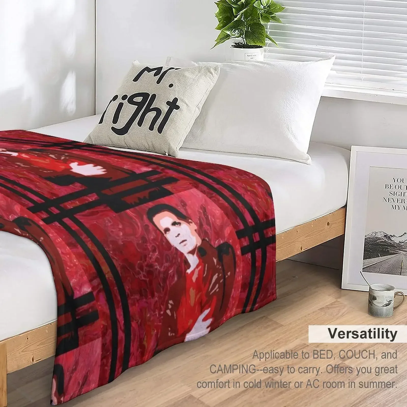 Gary Numan - Koc Throw Blanket Фланелевые декоративные одеяла