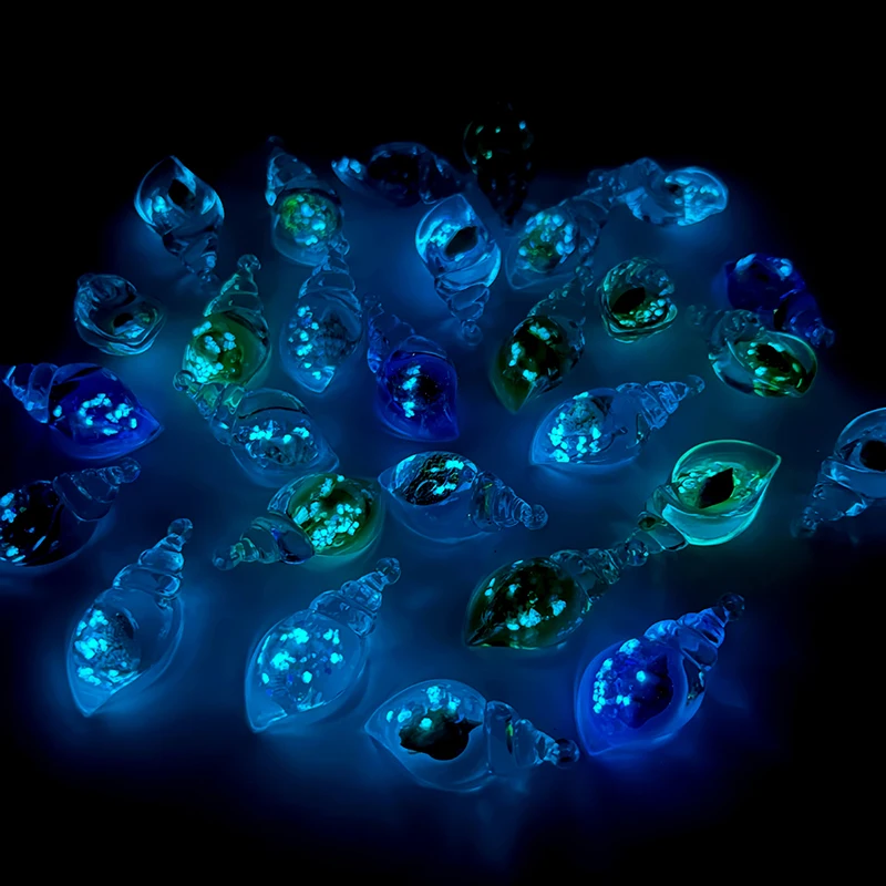 1 шт. мультяшные светящиеся раковины микропейзаж миниатюрные статуя в горшке