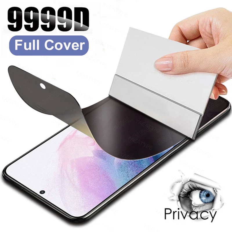 Гидрогелевая Пленка Конфиденциальности для Realme 8 7 6 6i 6s 8i 5s C21Y C25Y GT Neo2 Pro Защита