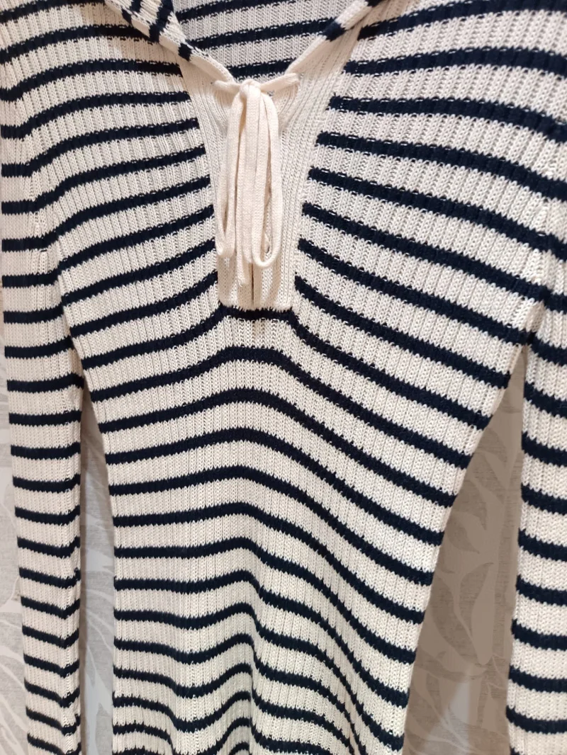 Осень 2024 новая женская толстовка с матросским воротником модная и изысканная