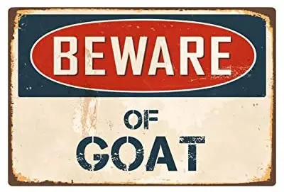 

Остерегайтесь винтажной фотолампы из козы, фотообои VS186 с виниловым знаком