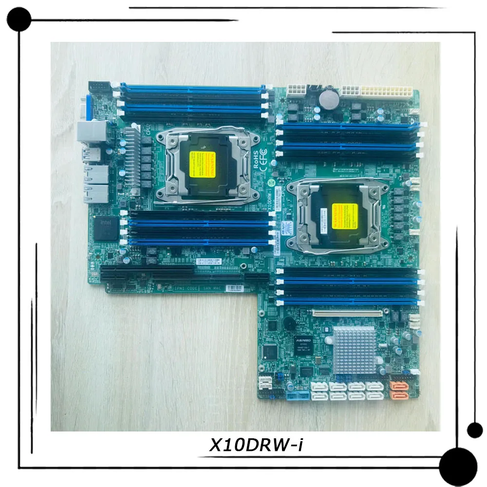 

X10DRW-i For Supermicro Server Motherboard LGA 2011 Intel C612 Support E5 2600 V3 V4 CPU PCI-E3.0 DDR4 100% Tested Fast Ship