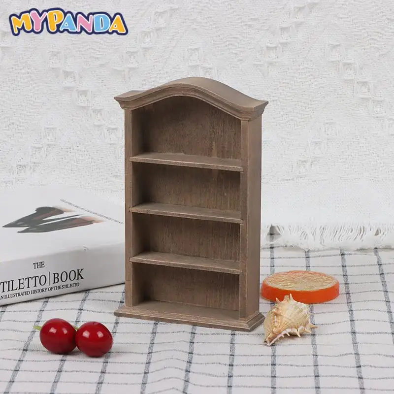 

Кукольный домик, декор для мебели, миниатюрные игрушки, миниатюрный Ретро книжный шкаф, модель шкафа