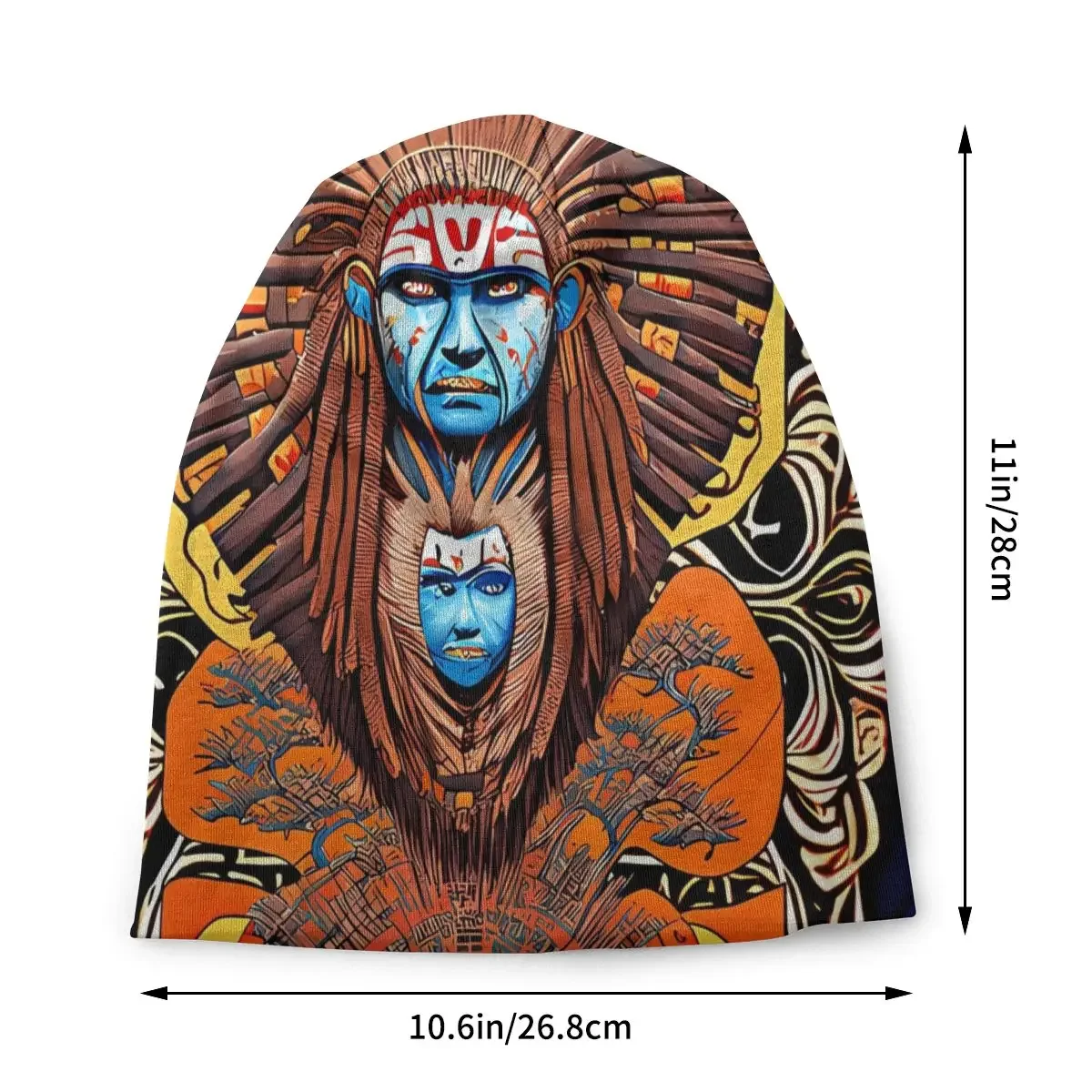 Головной убор шапки Kokopelli Hopi мужские женские тонкие шапочки облегающие шапка с