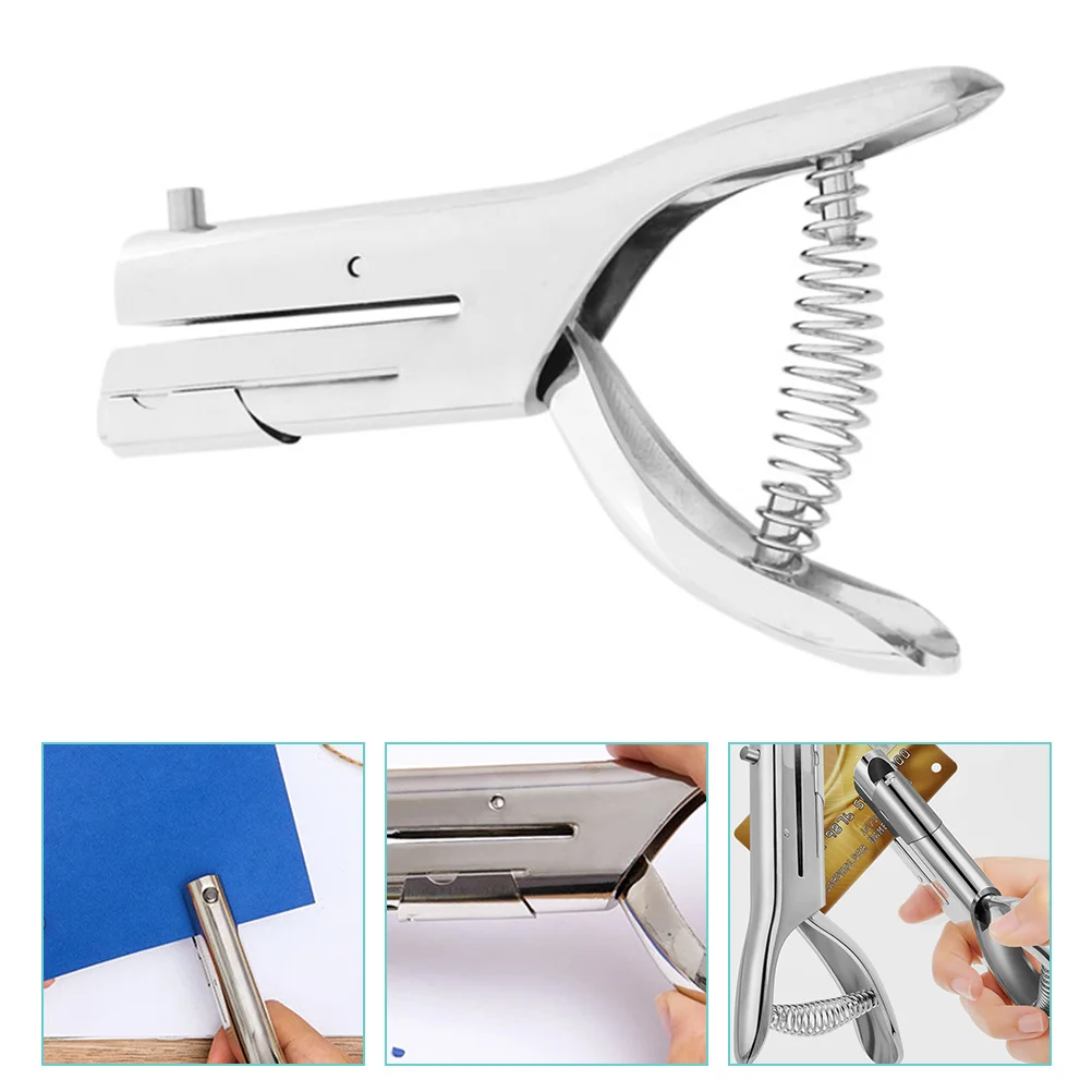 

Puncher Portable Sturdy Badge Hole Punch Tool Single Hole Puncher Paper Hole Puncher Heavy Duty Hole Puncher