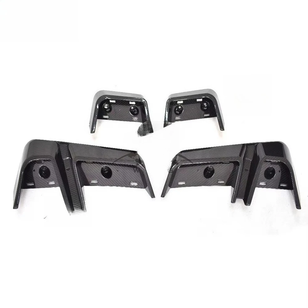 Фото Для Mercedes-Benz G-класса W464 W463A, 4 шт. внешних аксессуаров из сухого карбона: накладки на вентиляционные отверстия над крылом №4