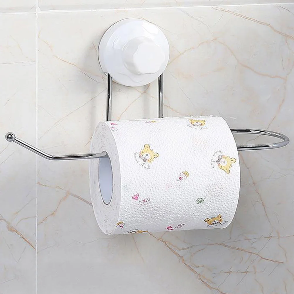 

Suction Cup Towel Holder Toilet Paper Holder Wall-mounted Roll Paper Rack Toilet Roll Holder Tissue Holder