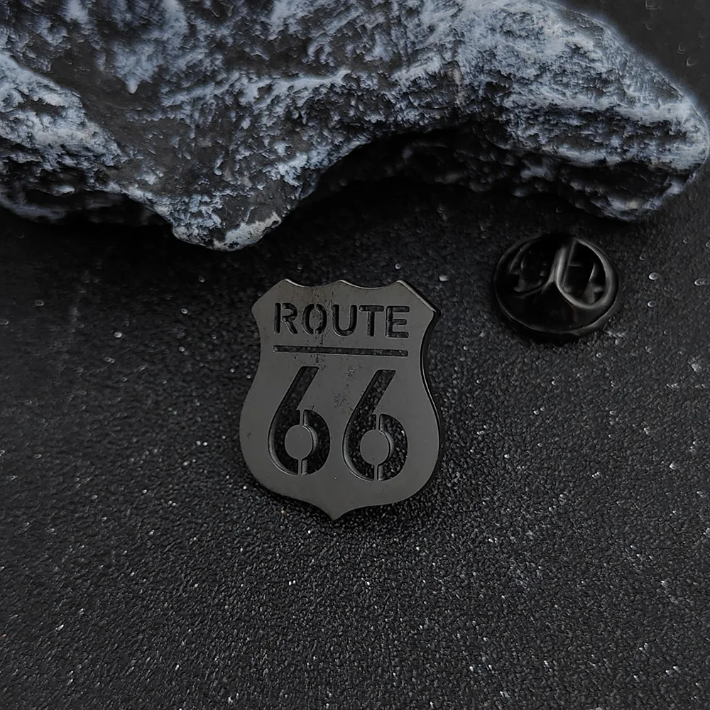 Мужская брошь из нержавеющей стали