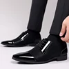 Trending Classic Men Dress Shoes For Men Oxfords Patent Leather Shoes Lace Up Formal Black Leather Wedding Party Shoes 4