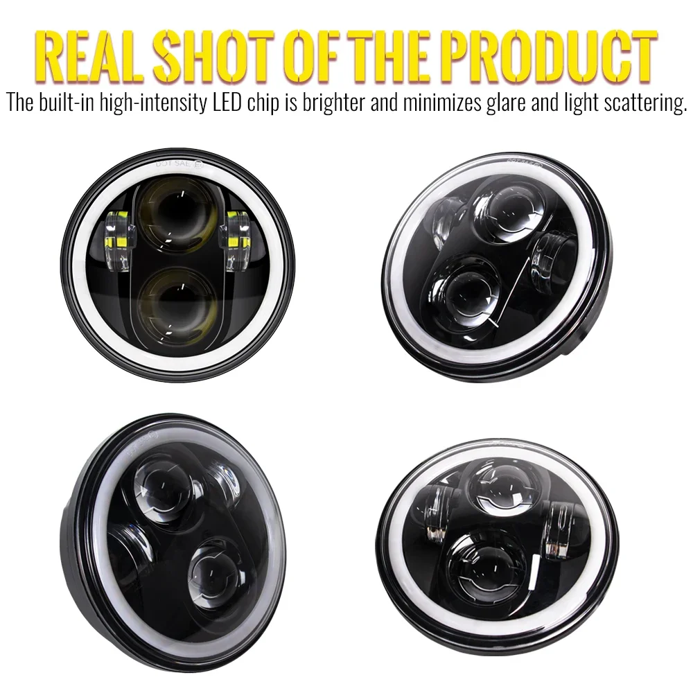 5 75 &quot5-3/4&quot мотоциклетный проектор лампа головного света для Harley Sportster 883 1200 Iron Dyna