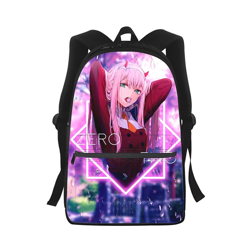 

DARLING in the FRANXX Anime Men Women Backpack 3D Print Fashion Student School Bag Laptop Backpack Kids Travel Shoulder Bag