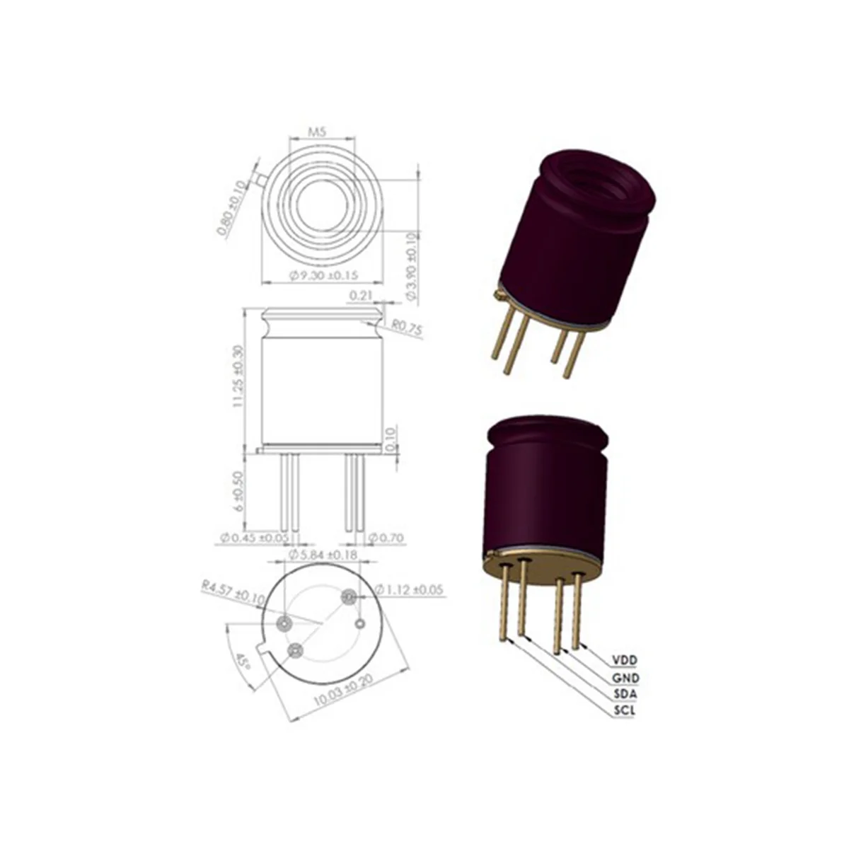 Модуль камеры MLX90640 термометр изображение датчик температуры 32X24 IR инфракрасный