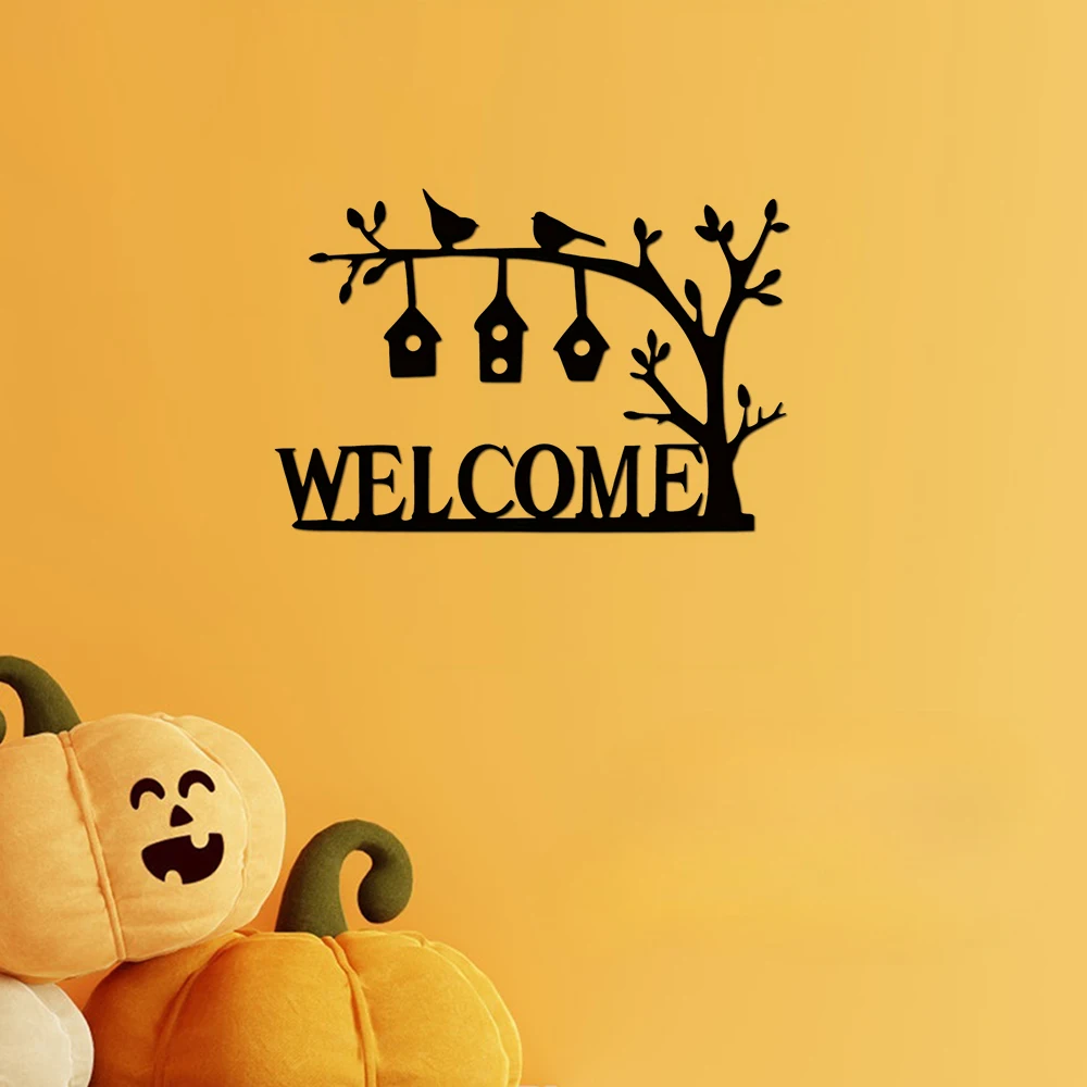 1 Шт. Металлический Знак Приветствия Уличный Настенный Декор Металлическая