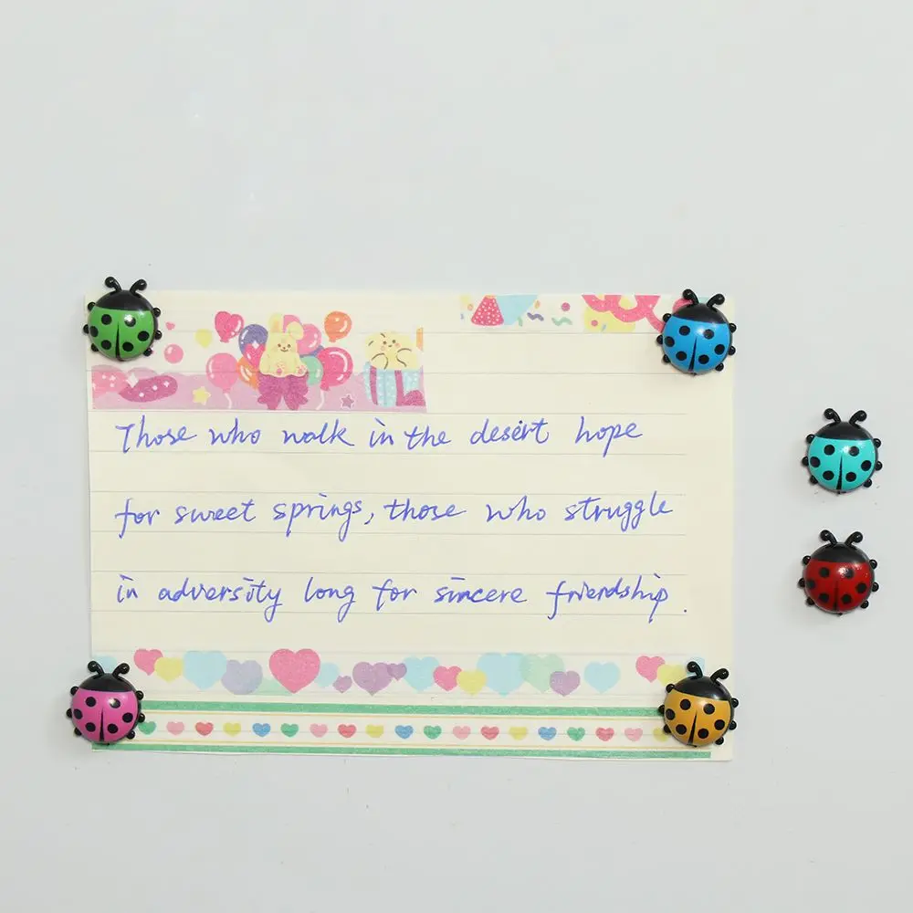 6 шт. креативная фотонаклейка божья коровка |