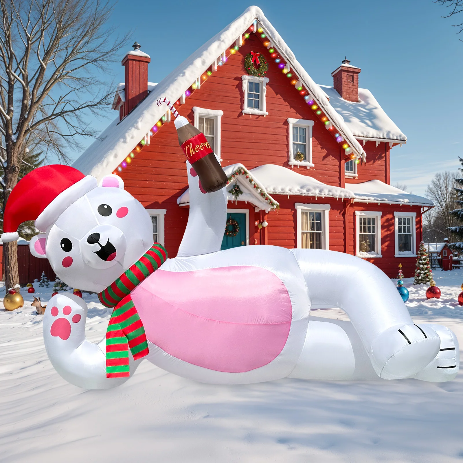 Надувная игрушка белый медведь 10 футов |