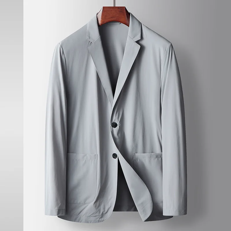 

E1575-Men's Suit Summer Casual Business Casual Loose Coat