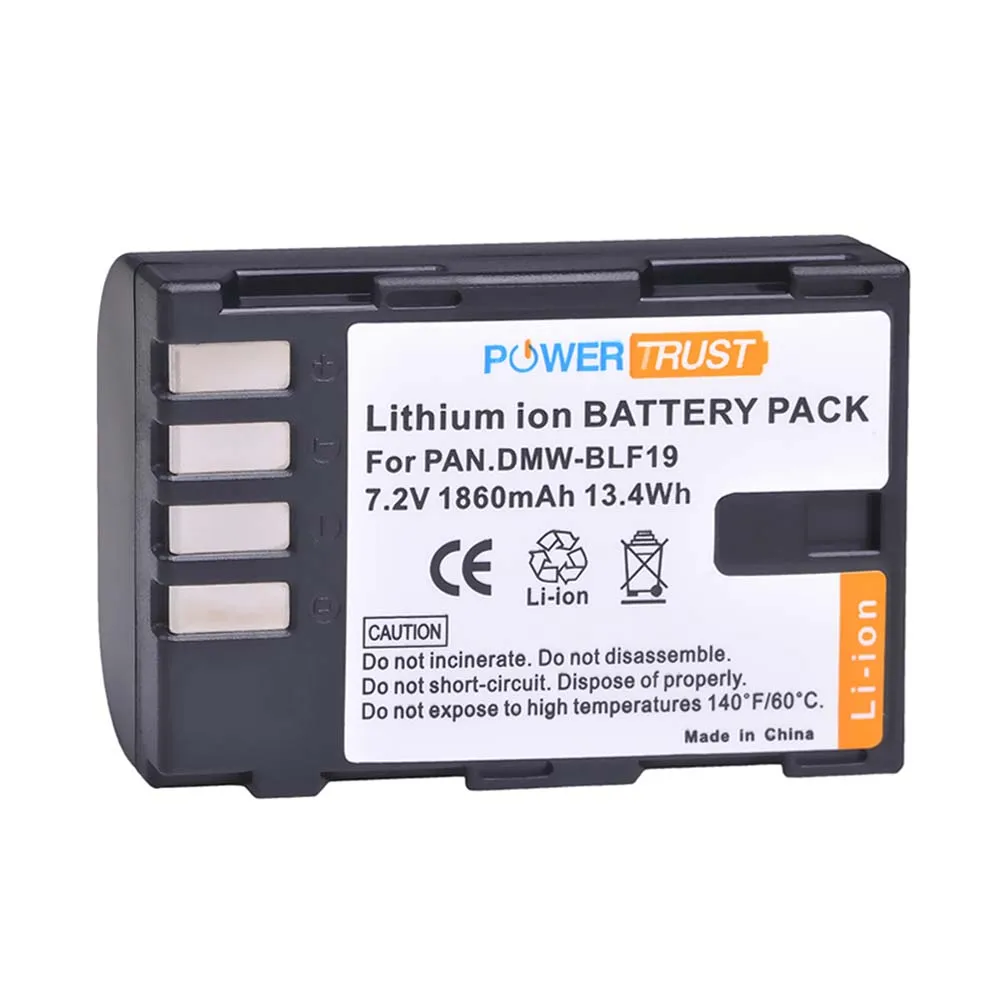 

1860mAh DMW-BLF19PP DMW-BLF19E DMW-BLF19 Battery for Panasonic Lumix DC-GH5S, DC-GH5, DMC-GH4, DMC-GH3