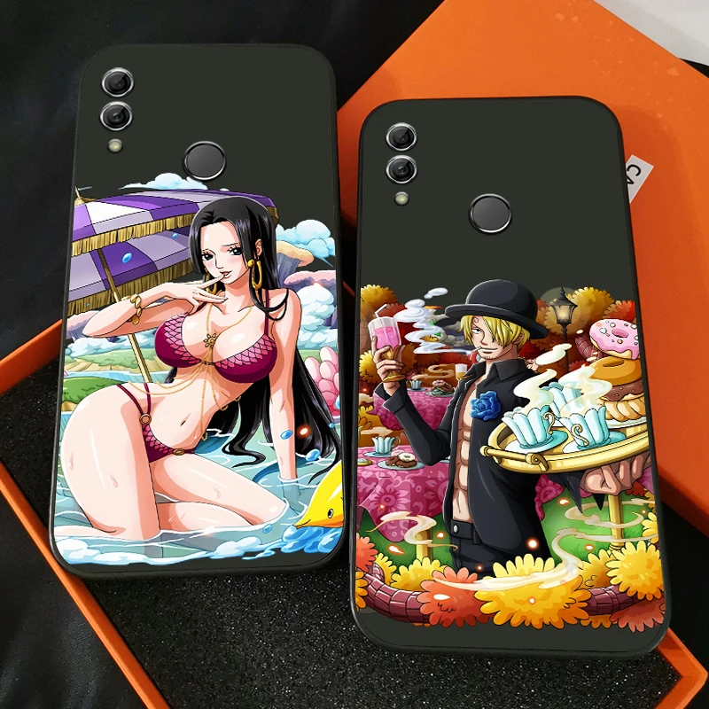 

ONE PIECE Anime Phone Case For Huawei Honor 7A 7X 8 8X 8C 9 V9 9A 9X 9 Lite 9X Lite Coque Carcasa Back Soft Liquid Silicon