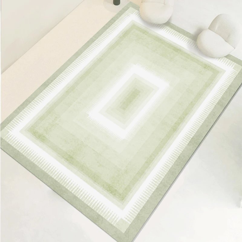 

Ковер для гостиной с зеленым принтом, современный минимализм, домашний декор, большой коврик, удобный дышащий пушистый коврик без складок