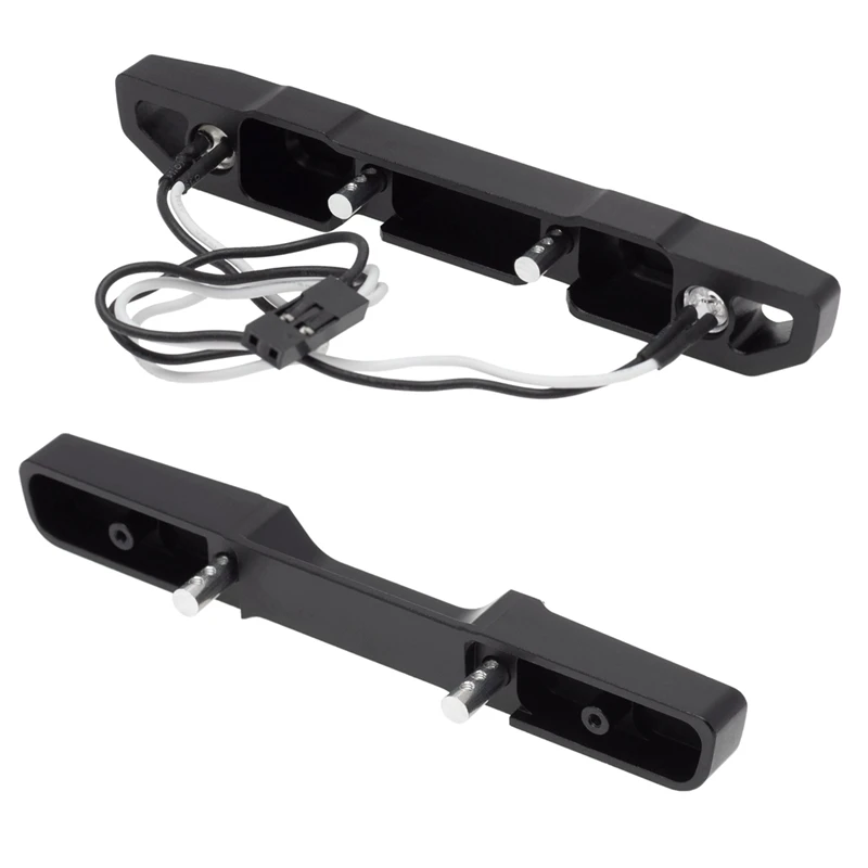 Metal Front &amp Rear Bumper With LED Light For Axial SCX24 Jeep Gladiator AXI00005 JLU AXI00002 1/24 RC Crawler Upgrades