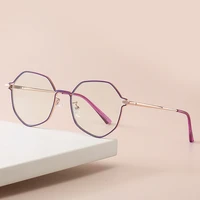 blue light blocking alloy women new 2022 optical glasses frame with recipe prescription eyeglasses female fashion eyewear frame